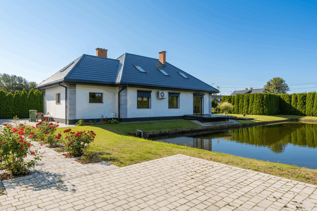 Profesjonalne zdjęcie domu pod Warszawą